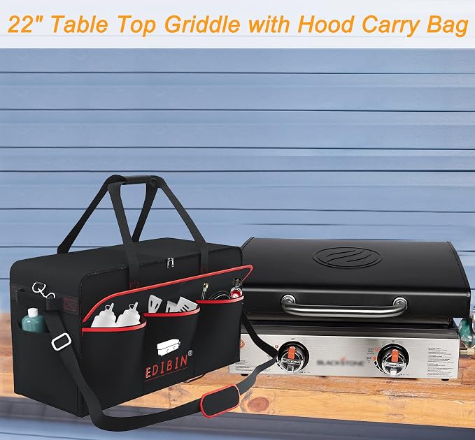 22 Inch Griddle Carry Bag for Blackstone 1813 Original 22” Tabletop Griddle - Image 3