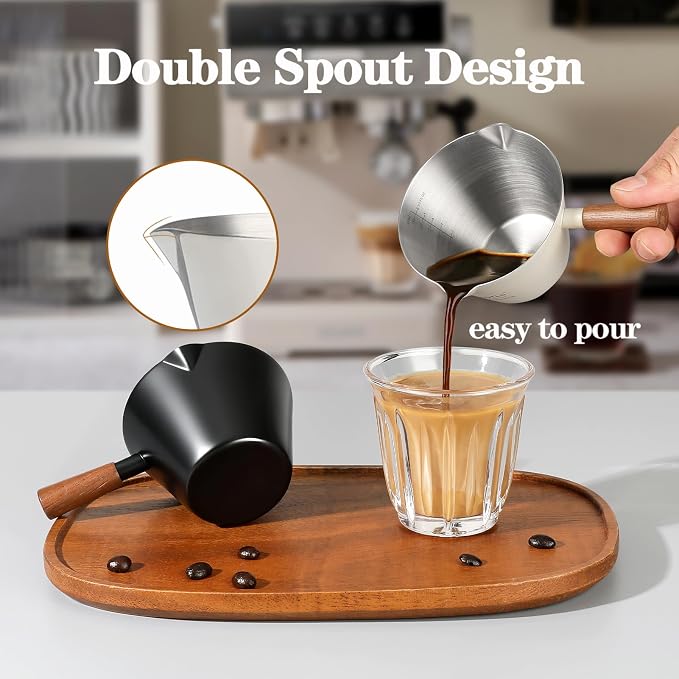 Mongdio Espresso Measuring Cup, Stainless Steel Espresso Shot Cups - Image 5