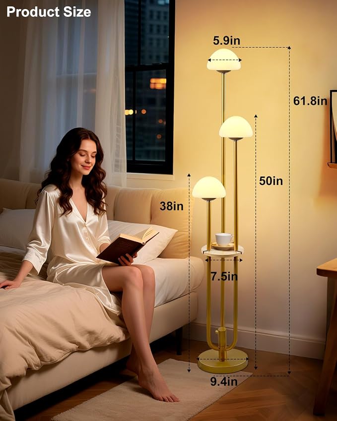 Lightdot Gold Dimmable Floor Lamp - Image 8