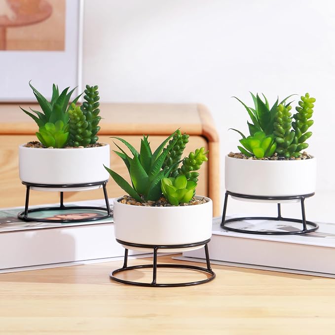 3 Packs Artificial Plants & Greenery by AMOYINC