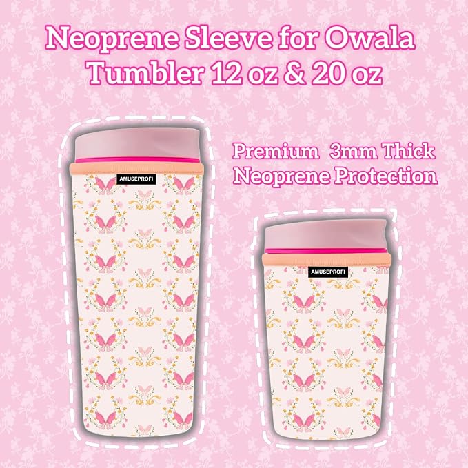 Neoprene Sleeve Compatible Owala Tumbler 12 oz & 20 oz Protective Coffee Cup - Image 4