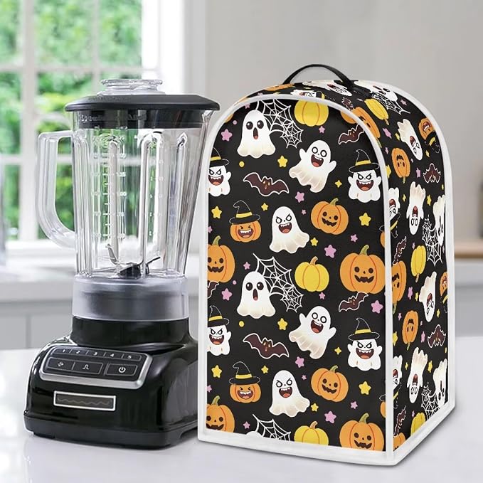 Bat Ghost Pumpkin Blender Dust Cover, Anti Fingerprint Polyester Stand Mixer or - Image 5