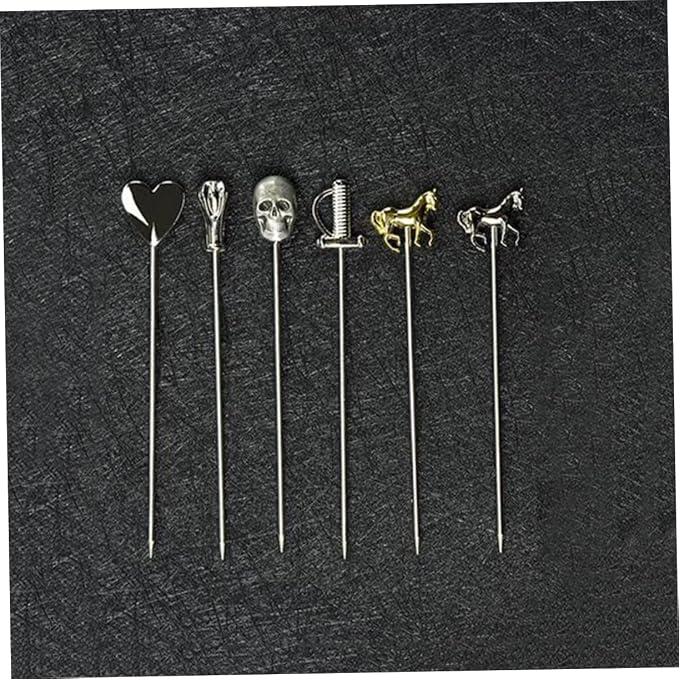Cocktail Garnish Stick 2pcs Fruit Picks Stainless Steel Heart Shape - Image 7