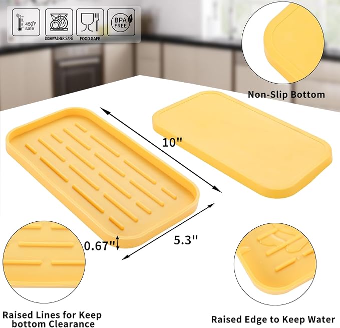 MicoYang Silicone Kitchen Sink Organizer Tray - Image 2