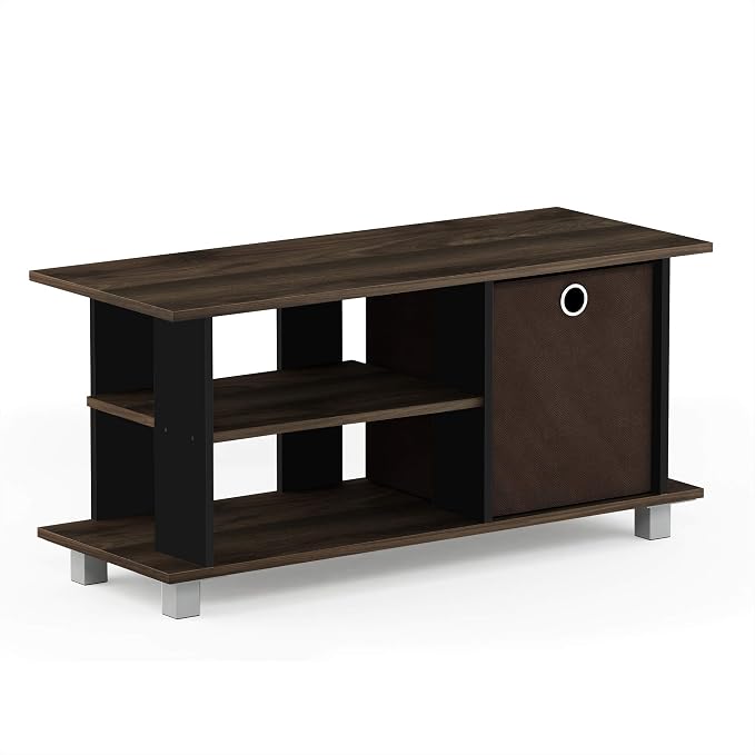 Furinno SIMPLISTIC TV Stand, 3-Tier Entertainment Center, Open Shelf TV Console - Image 4