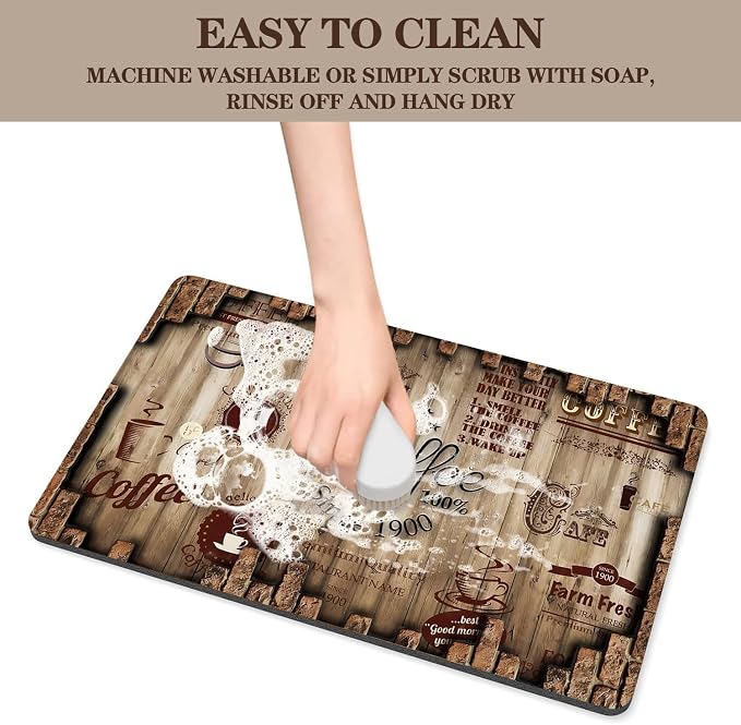 Absorbent Coffee Bar Mat for Espresso Machine Countertops - Image 5