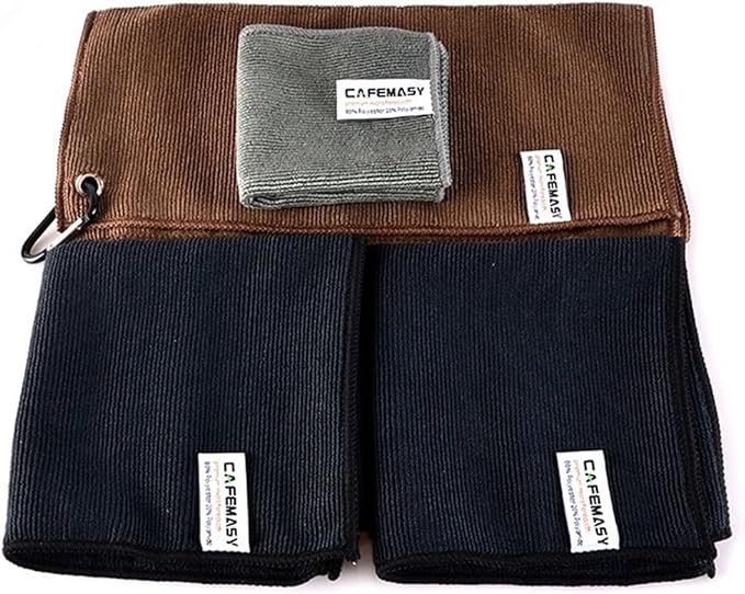 FABULETTA 4 Pack Microfiber Espresso Cleaning Cloth Set - Image 7