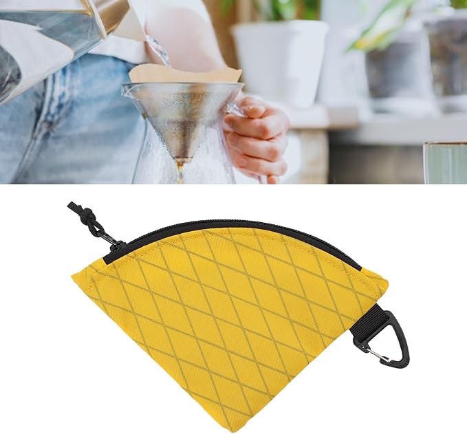 Coffee Filter Paper Storage Bag, Nylon Polyester Filter Holder - Image 5