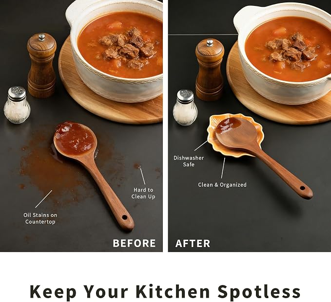 Ceramic Leaf Spoon Rest, Spoon Holder - Image 3