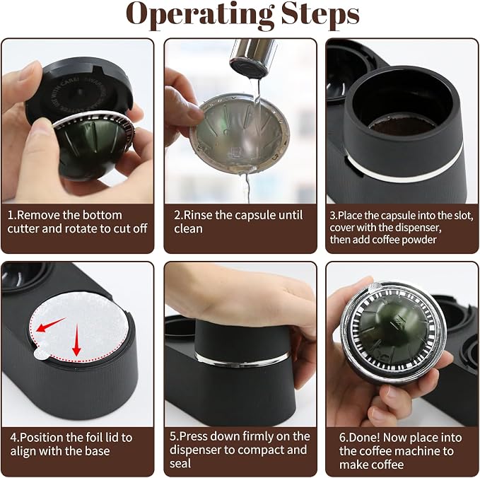 Reusable Coffee Pods Kit Compatible - Image 4