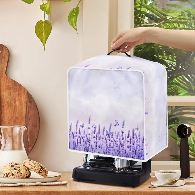Lavender Coffee Maker Dust Cover Theme Appliance Covers - Image 4