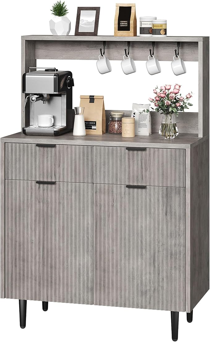 GarveeHome Fluted Sideboard Buffet Cabinet - Image 9