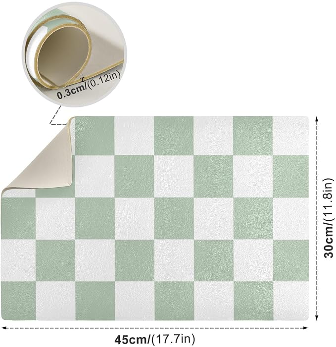 Coffee Mat Coffee Bar Station Maker Machine Pot Table Spill Mat Leather - Image 3