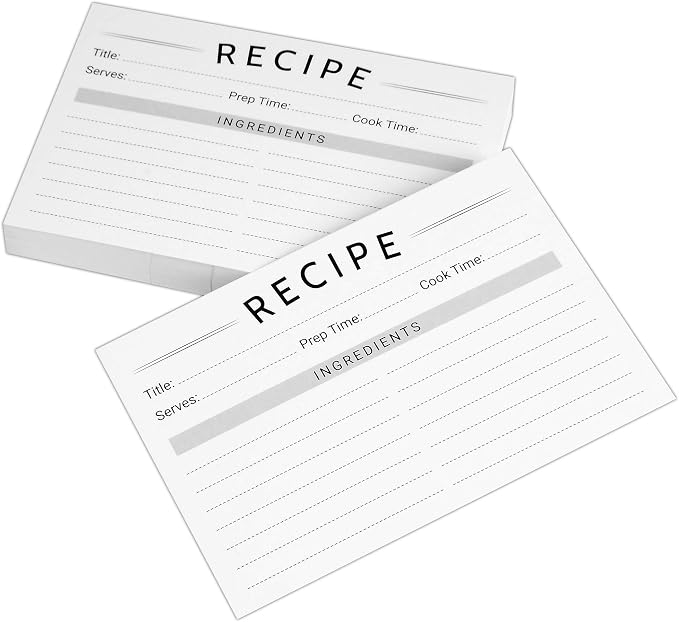 Modern Recipe Cards by ApaceLiving