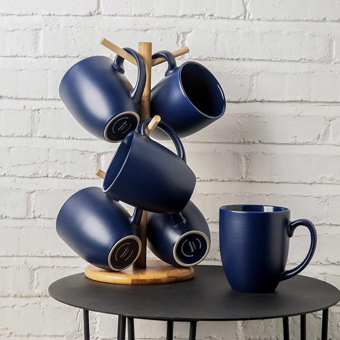 AmorArc 16oz Coffee Mugs Set of 6, Large Ceramic Coffee Mugs - Image 7