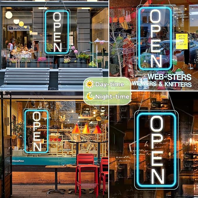 Open Signs for Business, Ultra Bright and Eye-catching Electric Light Up Sign - Image 3