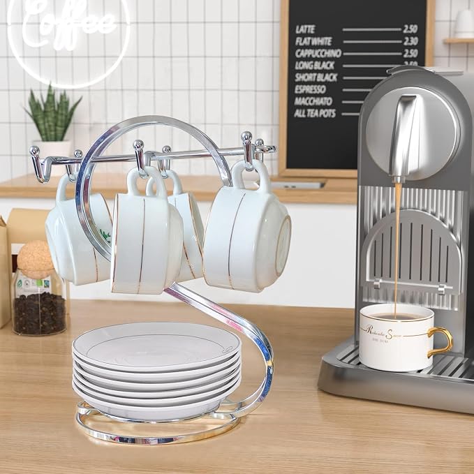 Coffee Mug Holder Metal, Mug TeaCups Holders Countertop, Coffee Mug Tea Cup - Image 3