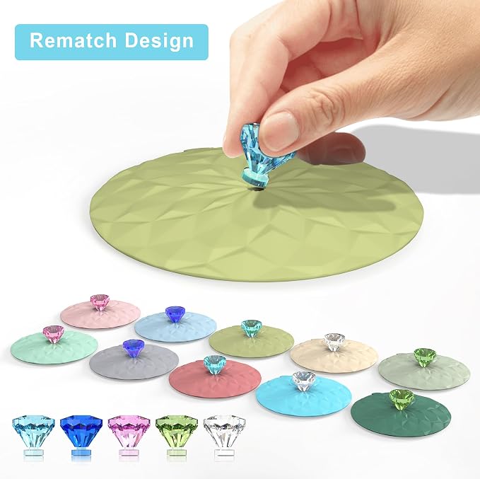 Drink Covers, Silicone Cup Covers, Silicone Lids - Image 5