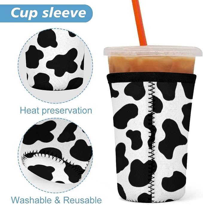Cow Print Coffee Cup Sleeves - Image 4