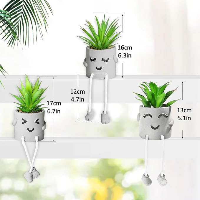 Creative Artificial Succulent Plants in pots - Image 2