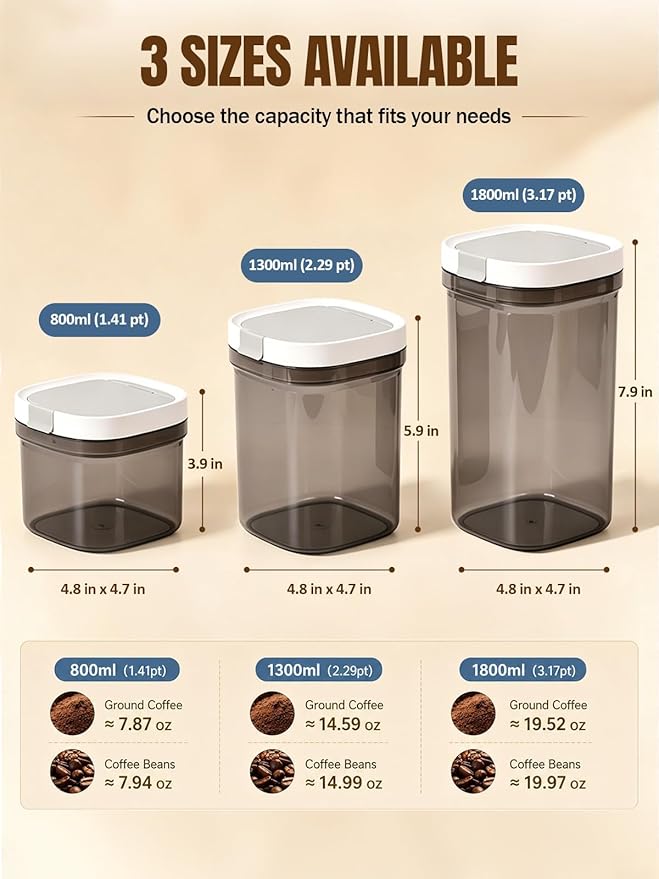 Lupow Airtight Coffee Canister - Image 2