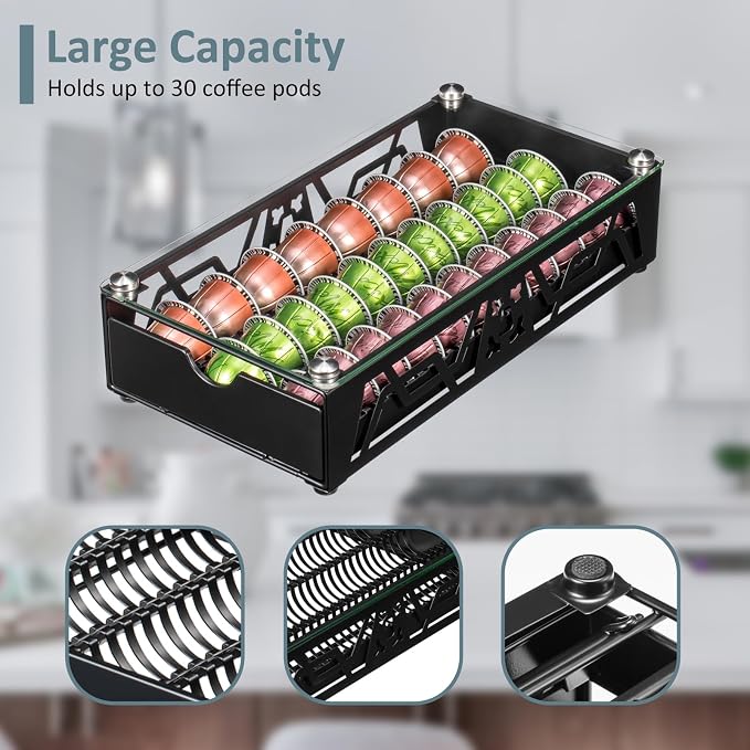 Nespresso Pod Holder Pod Drawer Cabinet Pod Storage Rack - Image 4