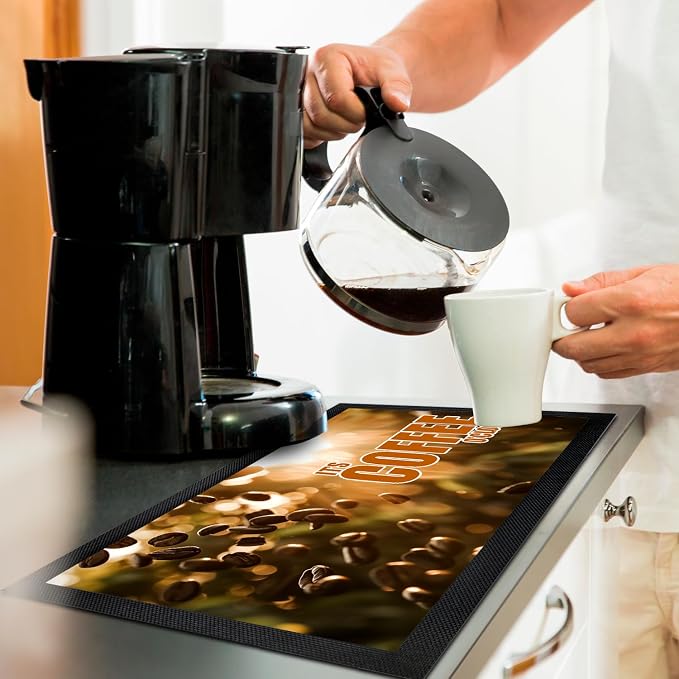 Coffee Bar Mat - Coffee Gifts - Coffee Lover - Coffee Bar Accessories - Barista - Image 3