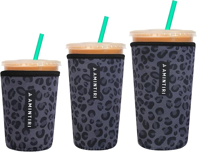 3 Pack Reusable Sleeve for Iced Coffee Cup, Coffee Neoprene Sleeve for Iced&Hot by Unknown