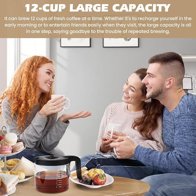 12-CUPS Coffee Maker Glass Carafe Replacement - Image 4