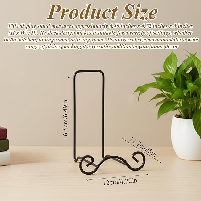 2 Pcs Tea Cup and Saucer Display Stand Metal Saucer Organizer Plate Coffee Mug - Image 2