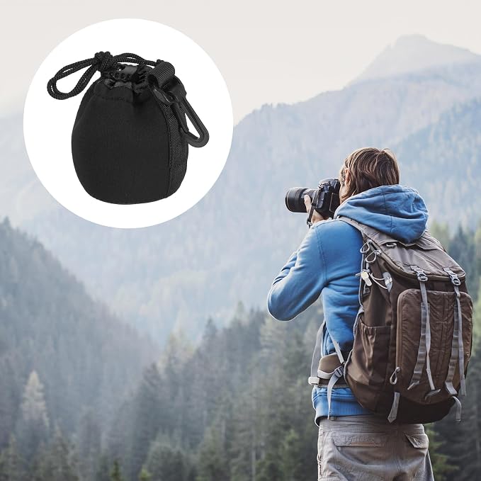 PATIKIL Camera Lens Bag, 2.8" IDx3.9 H Drawstring Lens Pouch - Image 7