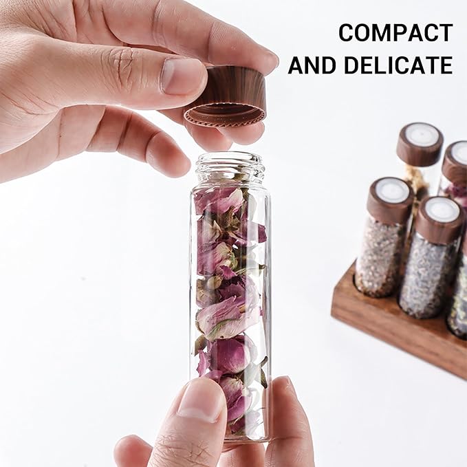 banapoy Single Dose Coffee Bean Storage Tubes, Dosing Glass Vials Tube Display - Image 2