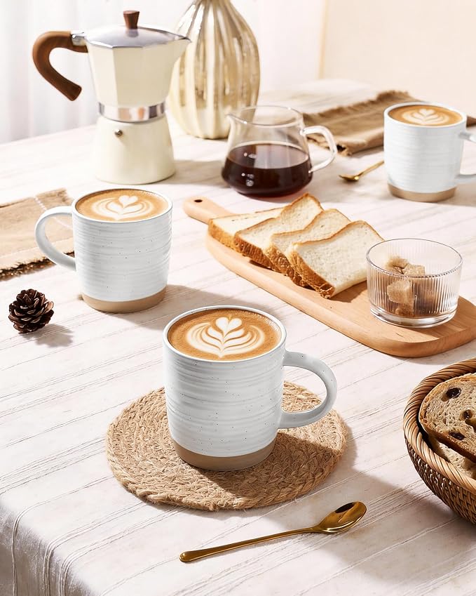 famiware Coffee Mugs Set of 4, 13 oz Mug Set, Ceramic Cup Set - Image 3