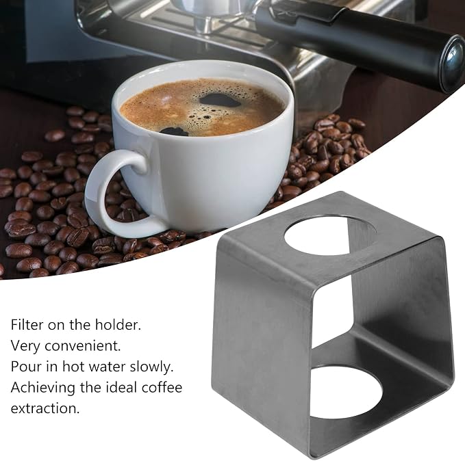 Coffee Dripper Stand, Coffee Filter Holder, Coffee Drip Rack Stainless Steel - Image 2