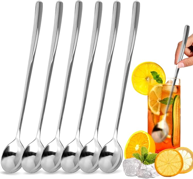 Ninsula 9.5-Inch Long Spoon, Ice Tea Spoons by Unknown