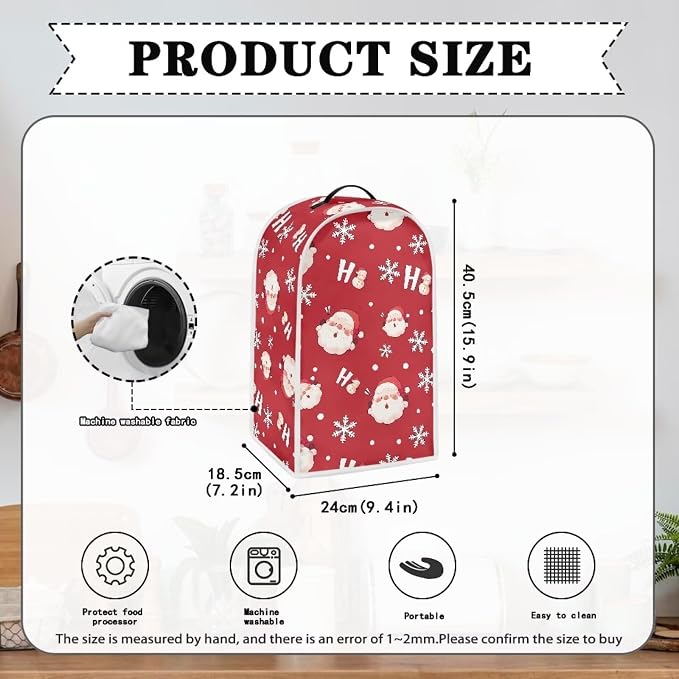 Snow Senta Cluas Blender Dust Cover, Anti Fingerprint Polyester Stand Mixer or - Image 6