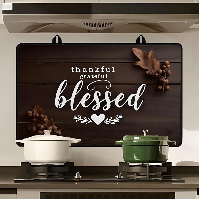 Blessed Stove Top Cover 28.3 x 20.5 Inches, Heat Resistant Glass Stove - Image 8