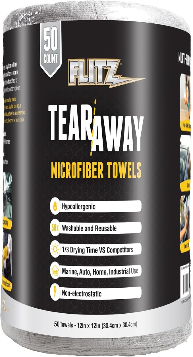 FLITZ Tear Away Microfiber Towel Roll by FlitzInternationalLTD