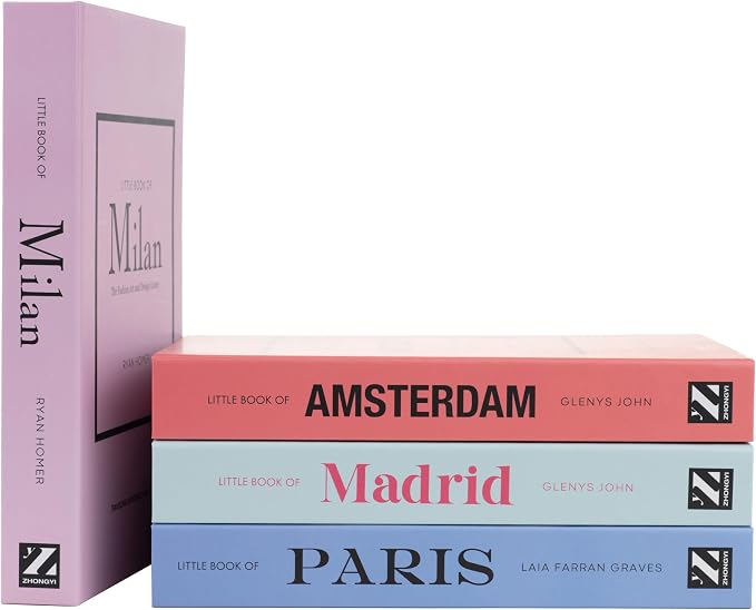 PROBENEX 4 Pcs Decorative Books | Faux Pastel Coffee Table & Shelf Decor | Soft by PROBENEX-Elevateyourhomedecor