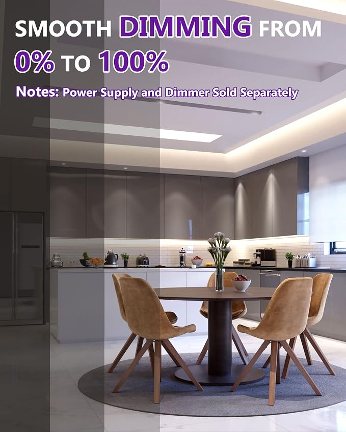 HitLights COB LED Strip Lights Neutral White 4000K, 16.4ft Premium High Density - Image 5