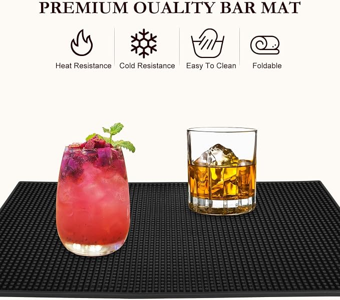 6PCS bar mat，bar mats for countertop，18 x 12 Inch Coffee mat，bar mats for - Image 5