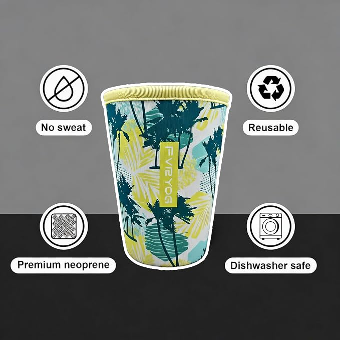 Reusable Insulated Neoprene Iced Coffee Sleeves - Image 3