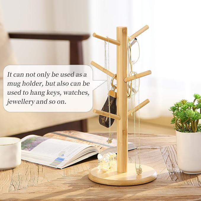 Kitsanery Mug Holder Tree, Coffee Cup Holder，Coffee Mug Tree - Image 7