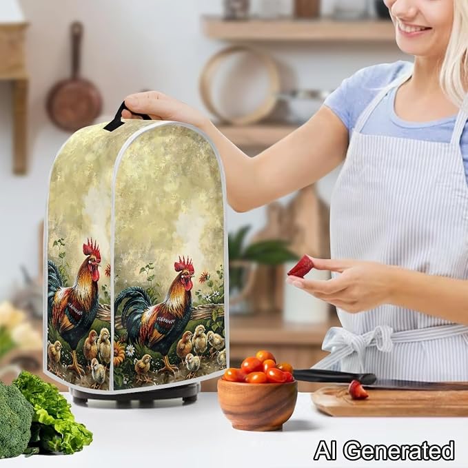 Chicken Blender Dust Cover, Anti Fingerprint Polyester Stand Mixer or Coffee - Image 3