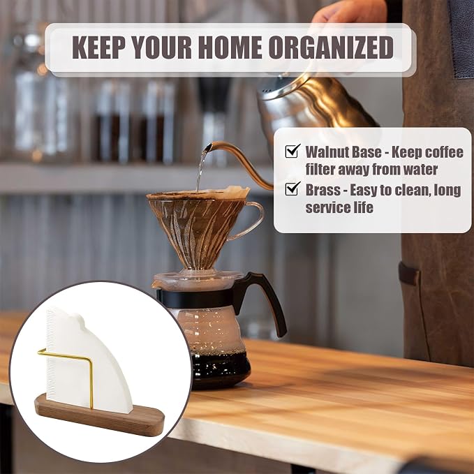 Coffee Filter Holder Storage, Stand Coffee Filter Container Compatible - Image 5