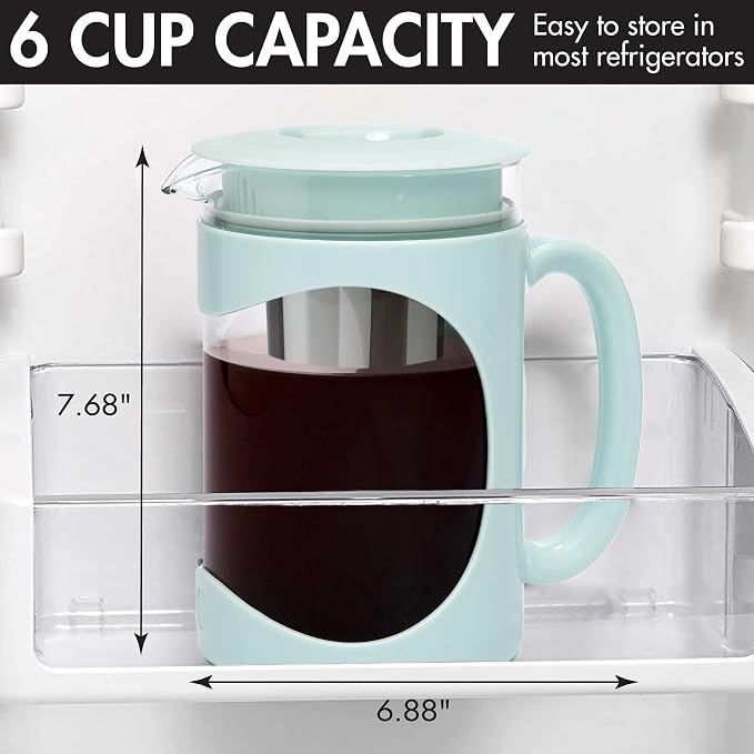 Primula Burke Deluxe Cold Brew Iced Coffee Maker, Comfort Grip Handle, Durable - Image 4