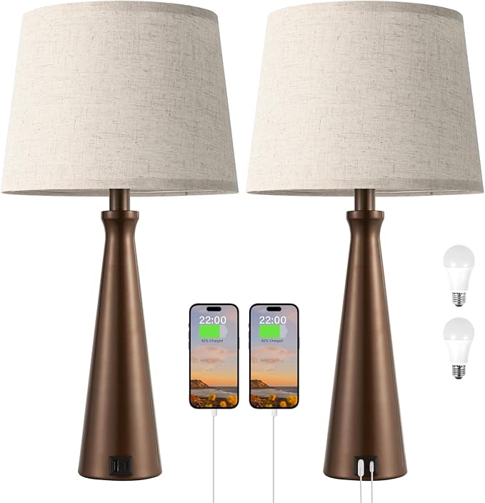 Seealle Modern Table Lamps Set of 2 - Image 8