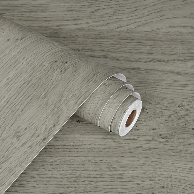 WESTICK Light Brown Wood Look Contact Paper Self Adhesive Wooden Wallpaper Peel - Image 7