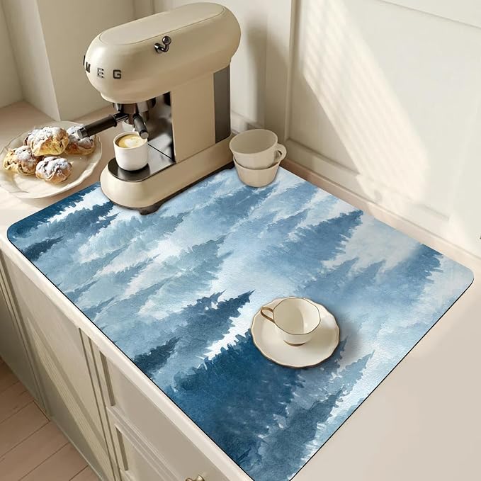 Coffee Mat, Coffee Bar Accessories Fit Under Coffee Maker Espresso Machine by Unknown