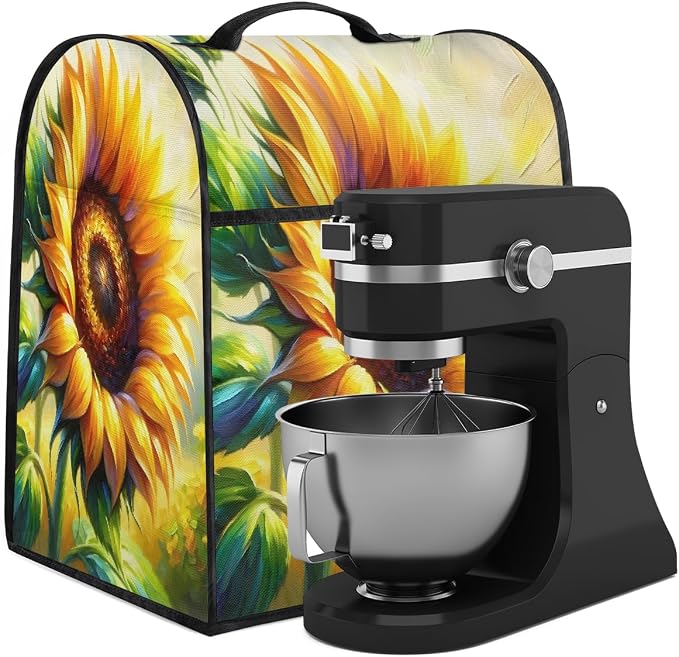 Sunflower Kitchen Aid Mixer Cover Compatible Stand Mixer Dust Cover | Painting - Image 2